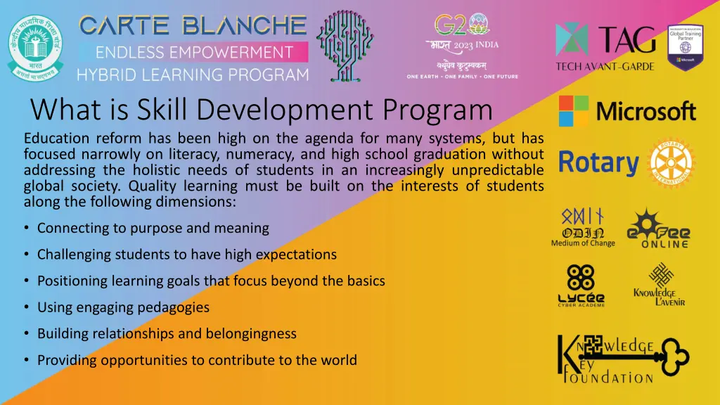 what is skill development program education
