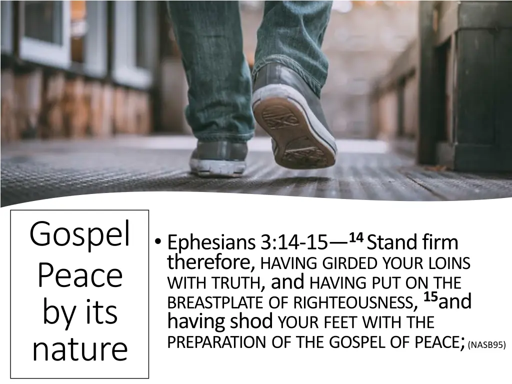 gospel peace by its nature