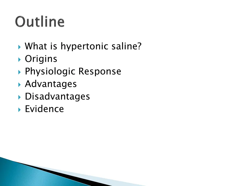 what is hypertonic saline origins physiologic