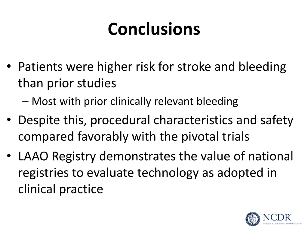 conclusions 1
