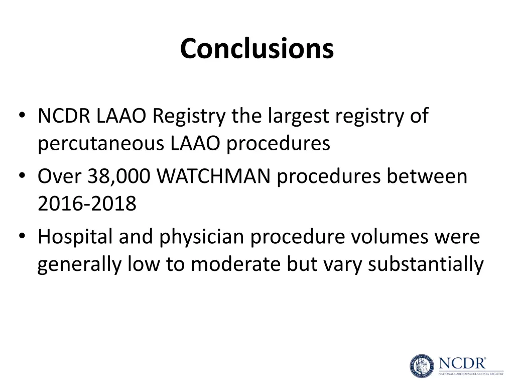 conclusions
