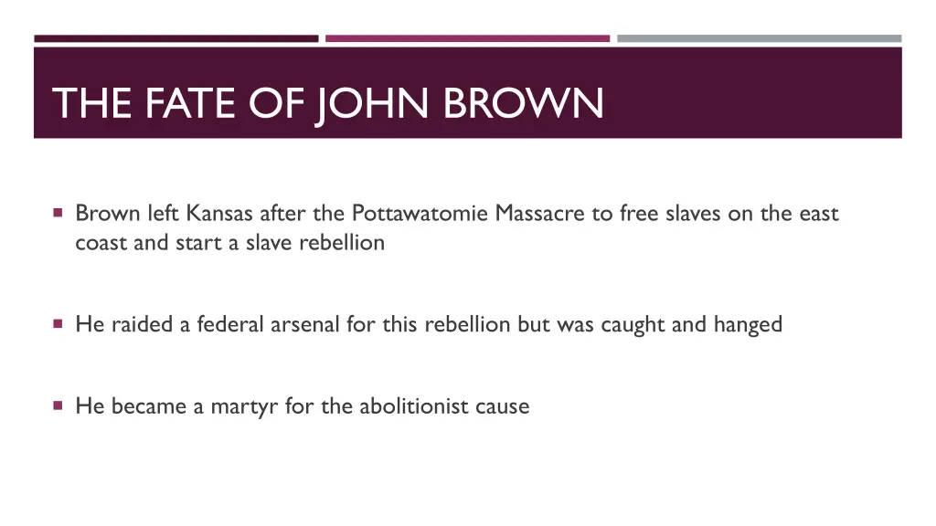 the fate of john brown