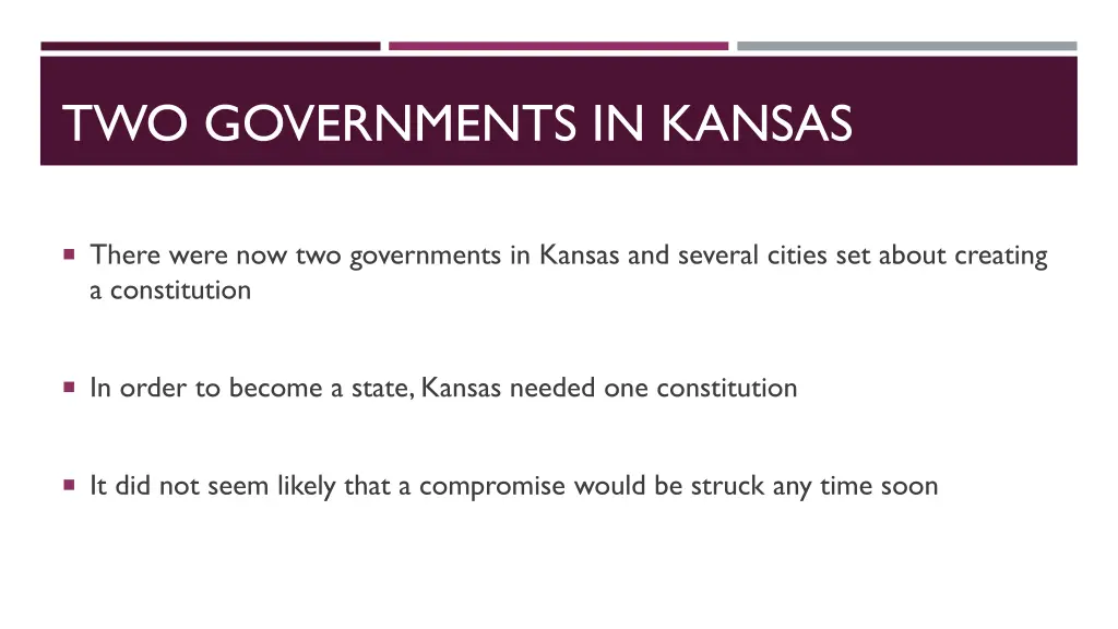 two governments in kansas