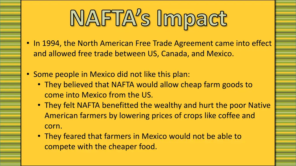 nafta s impact