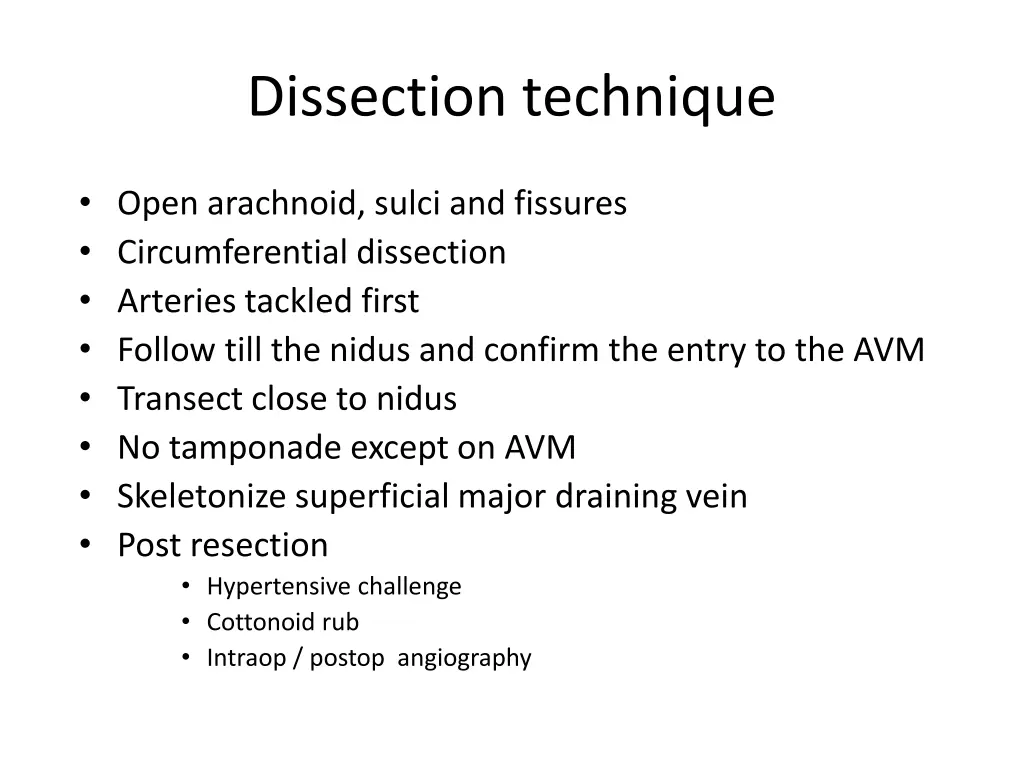 dissection technique