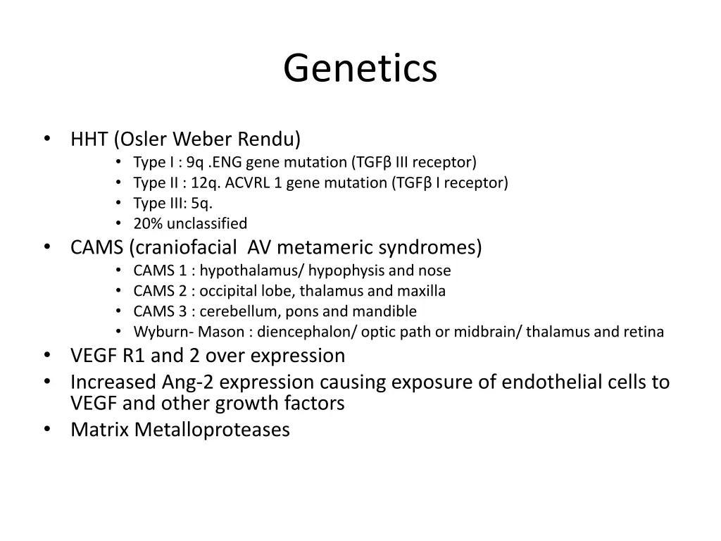 genetics