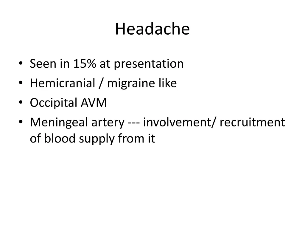 headache