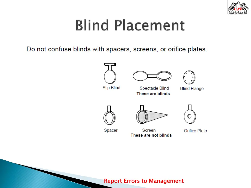 report errors to management