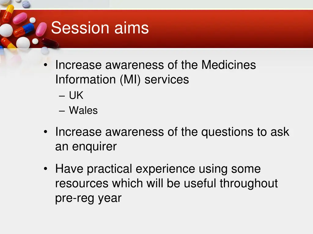 session aims