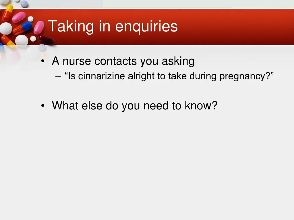 taking in enquiries