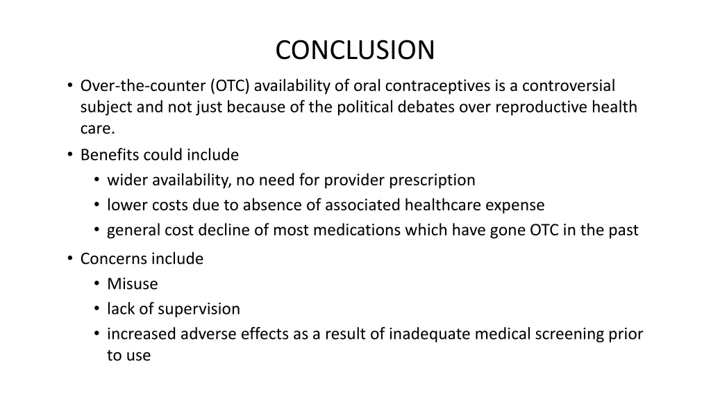 conclusion