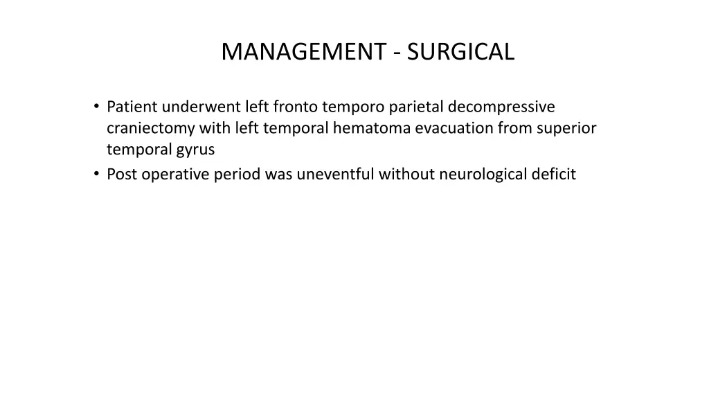 management surgical