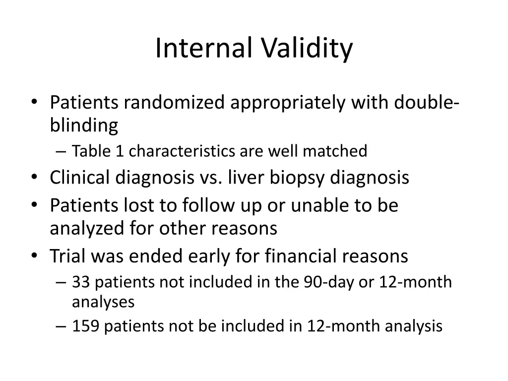 internal validity