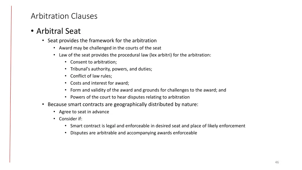 arbitration clauses
