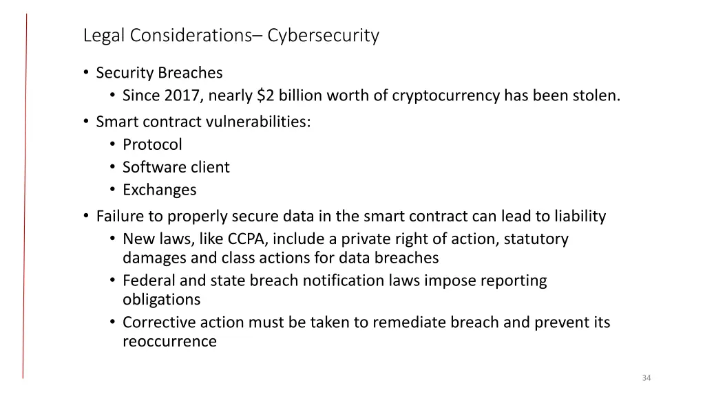 legal considerations cybersecurity