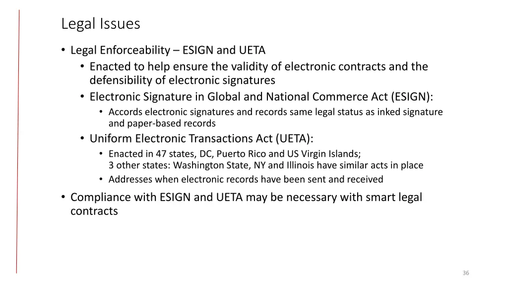 legal issues 2