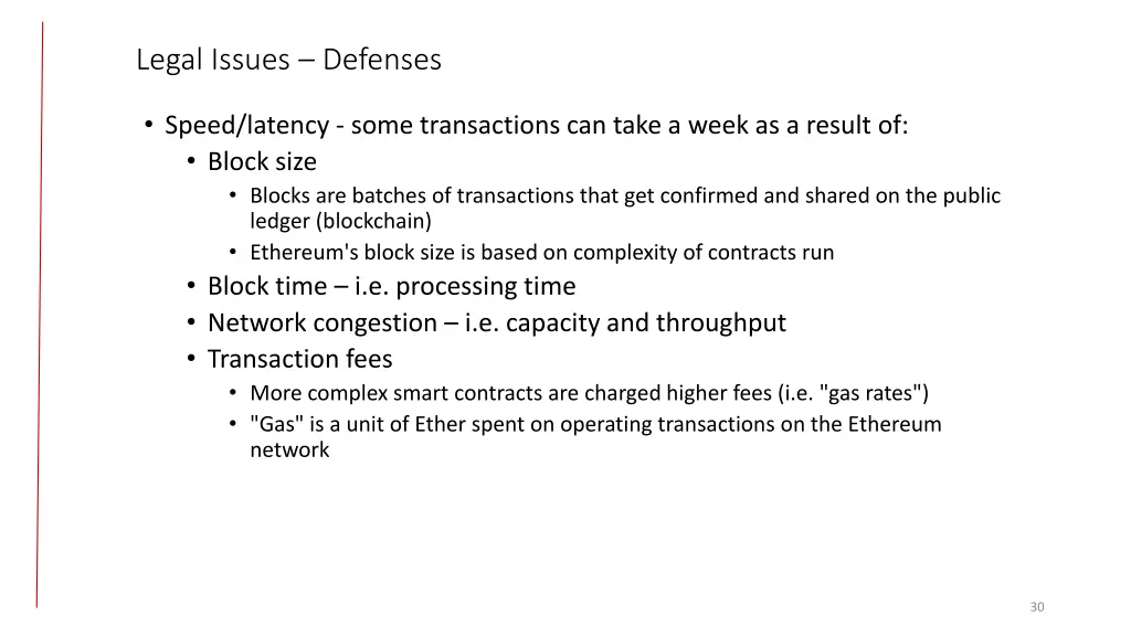 legal issues defenses 1