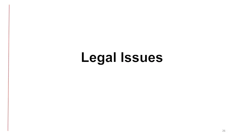 legal issues