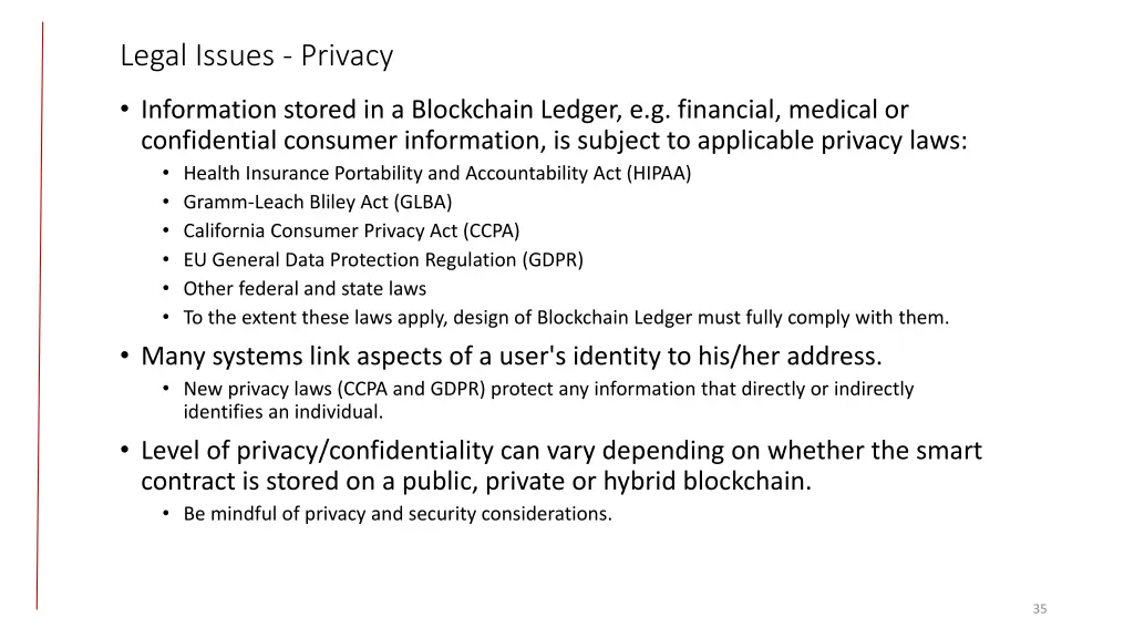 legal issues privacy