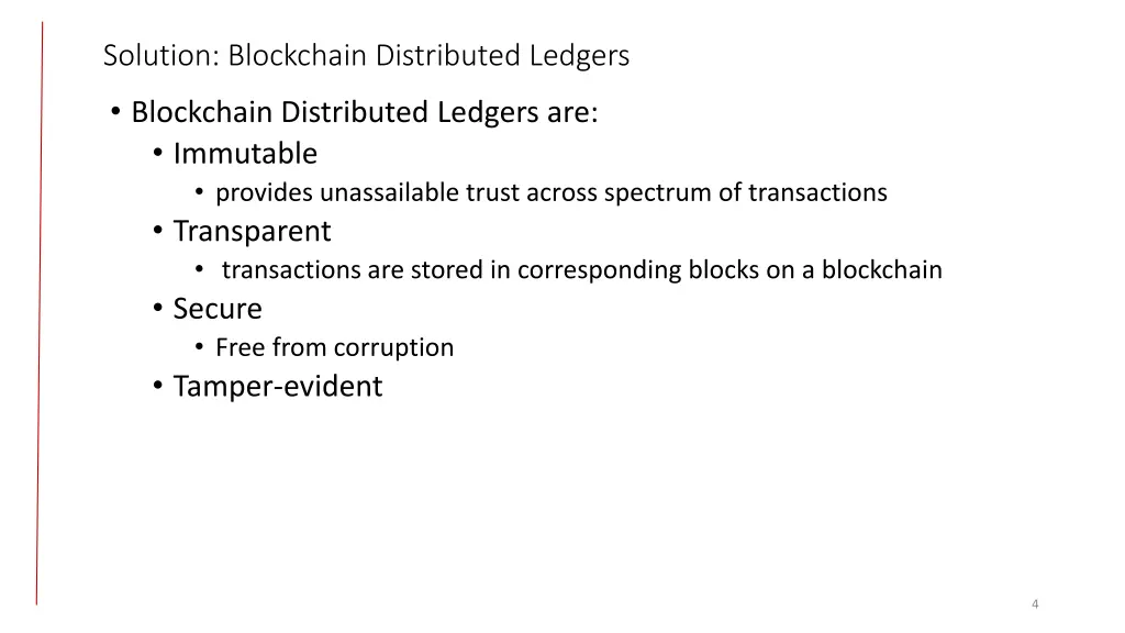 solution blockchain distributed ledgers