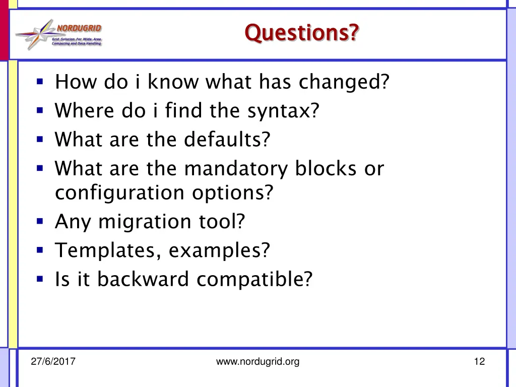 questions