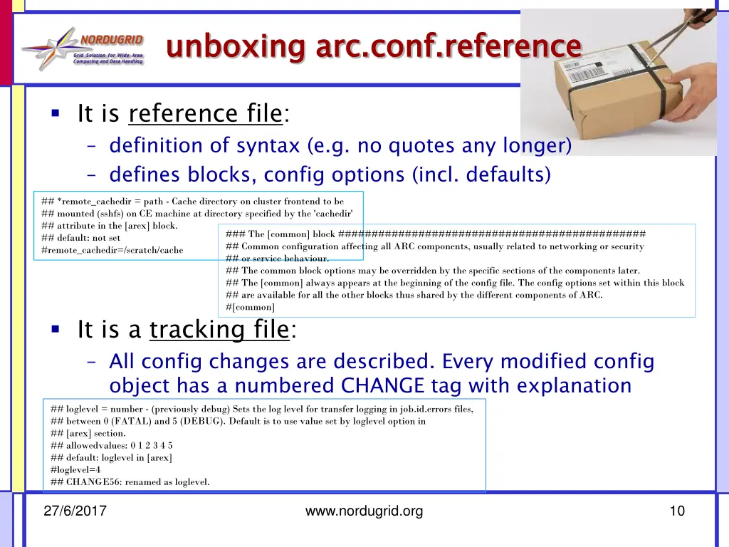 u unboxing arc conf reference