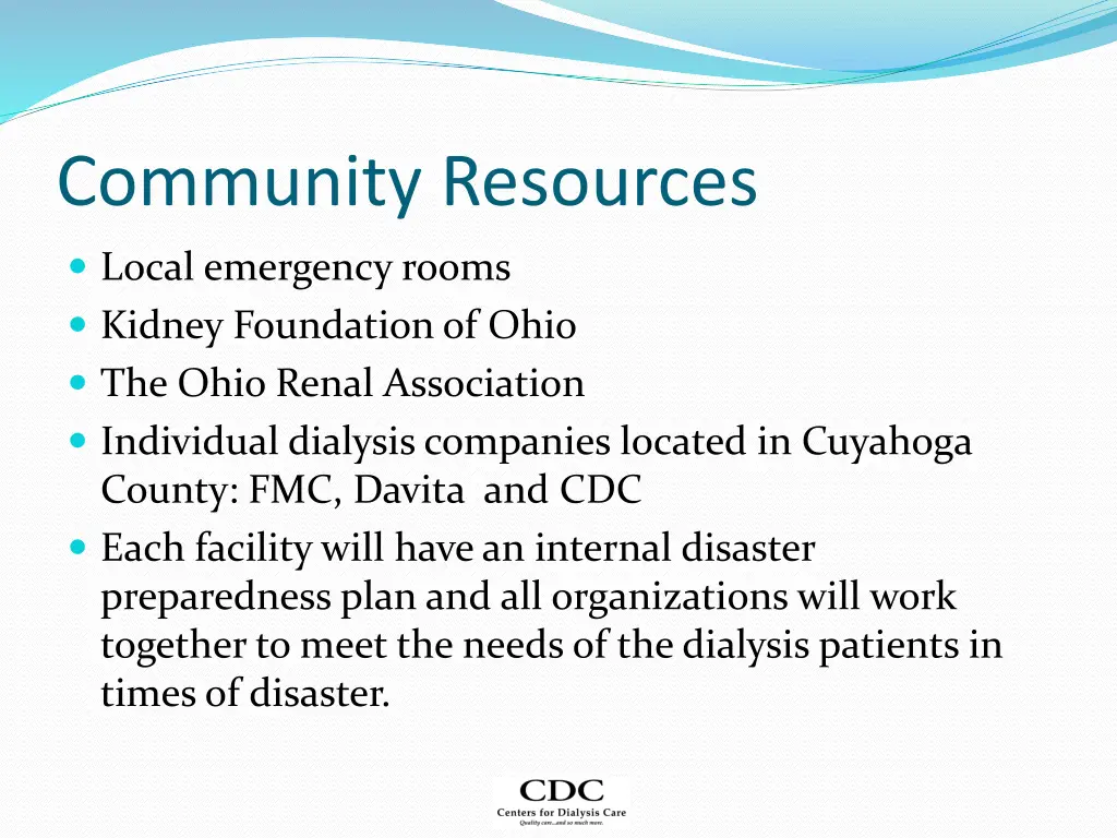 community resources