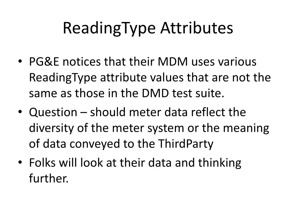 readingtype attributes