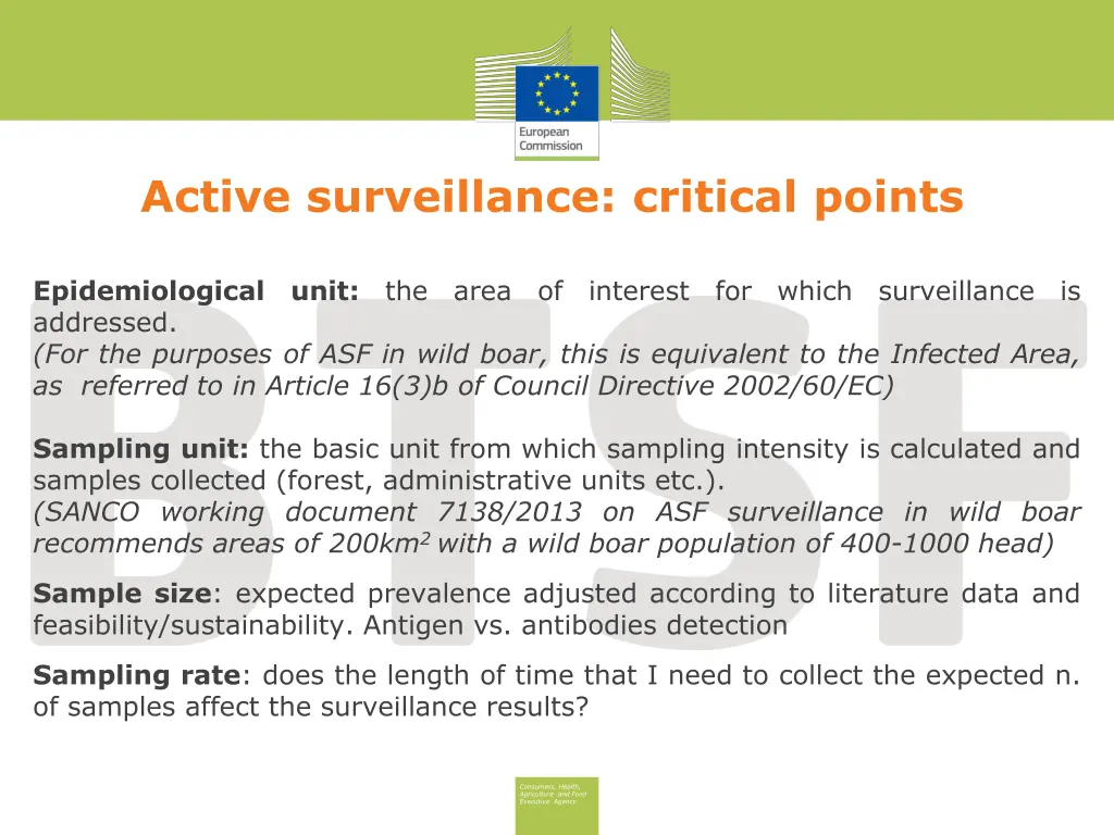 active surveillance critical points