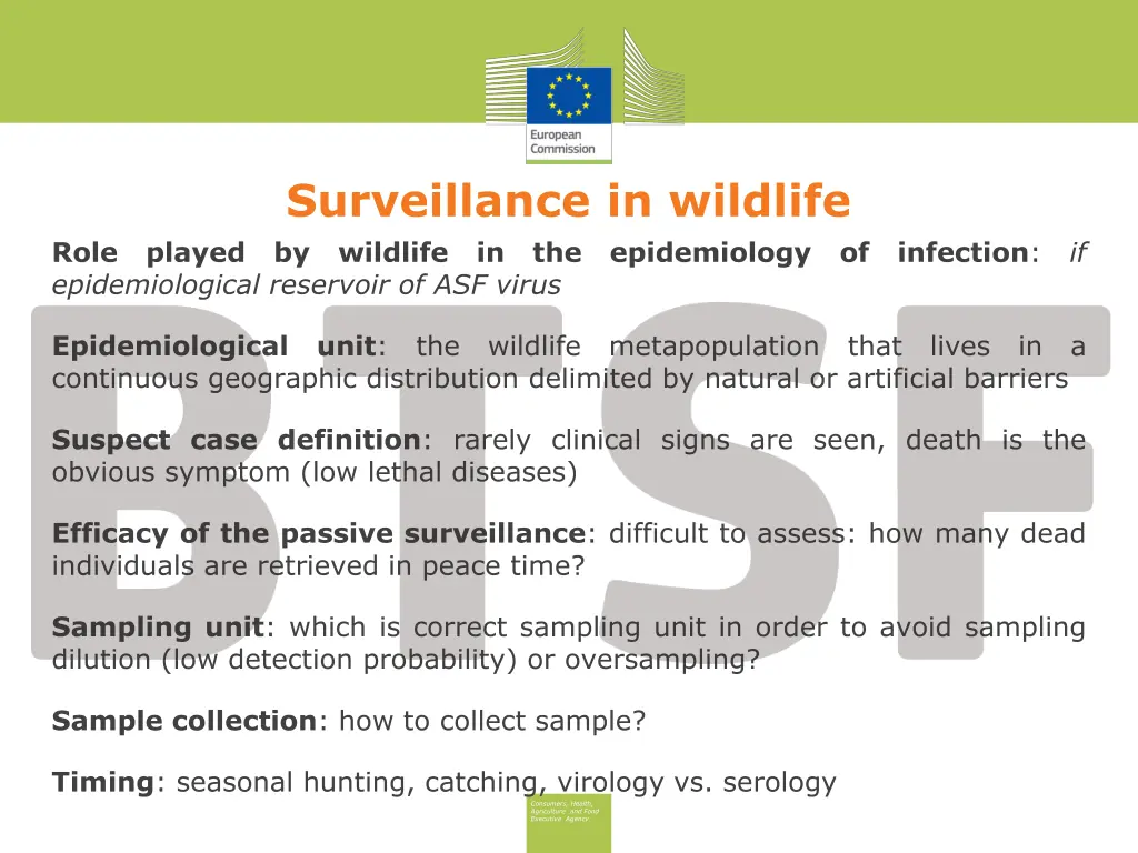 surveillance in wildlife role played by wildlife