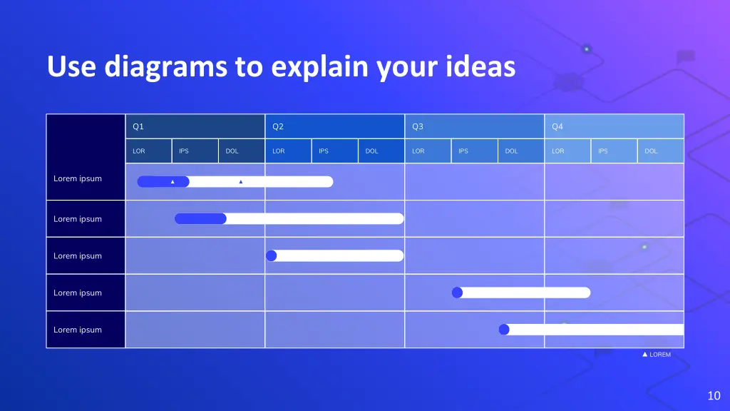 use diagrams to explain your ideas