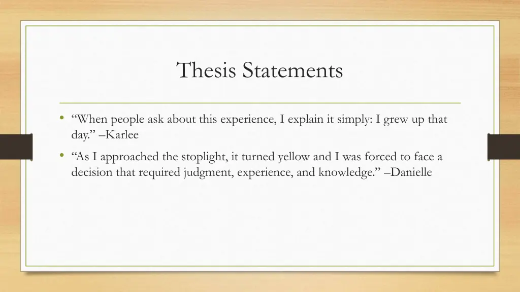 thesis statements 1