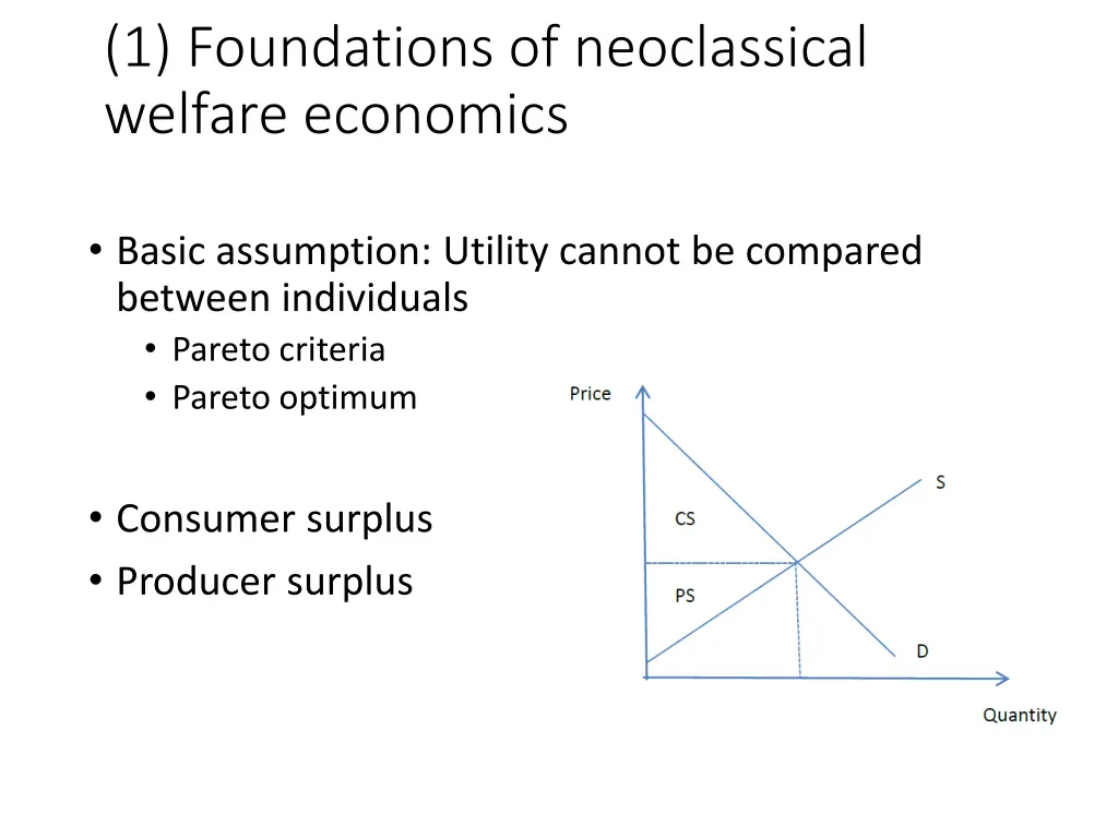 1 foundations of neoclassical welfare economics