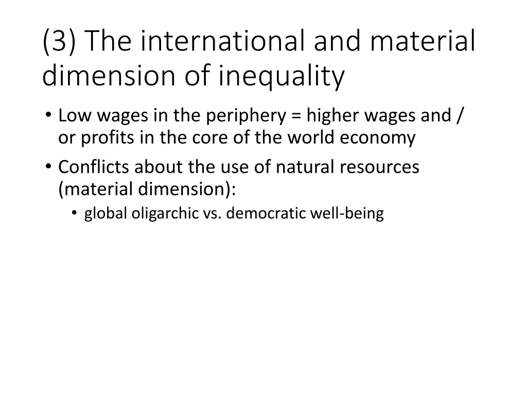 3 the international and material dimension