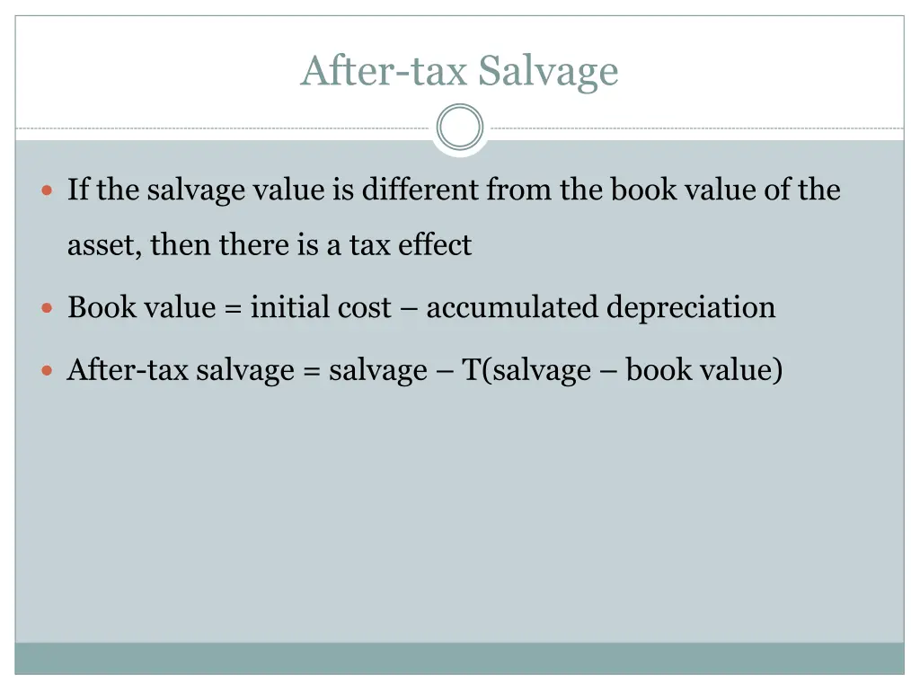 after tax salvage