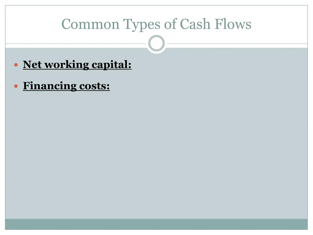 common types of cash flows 1
