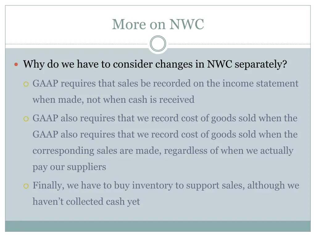 more on nwc