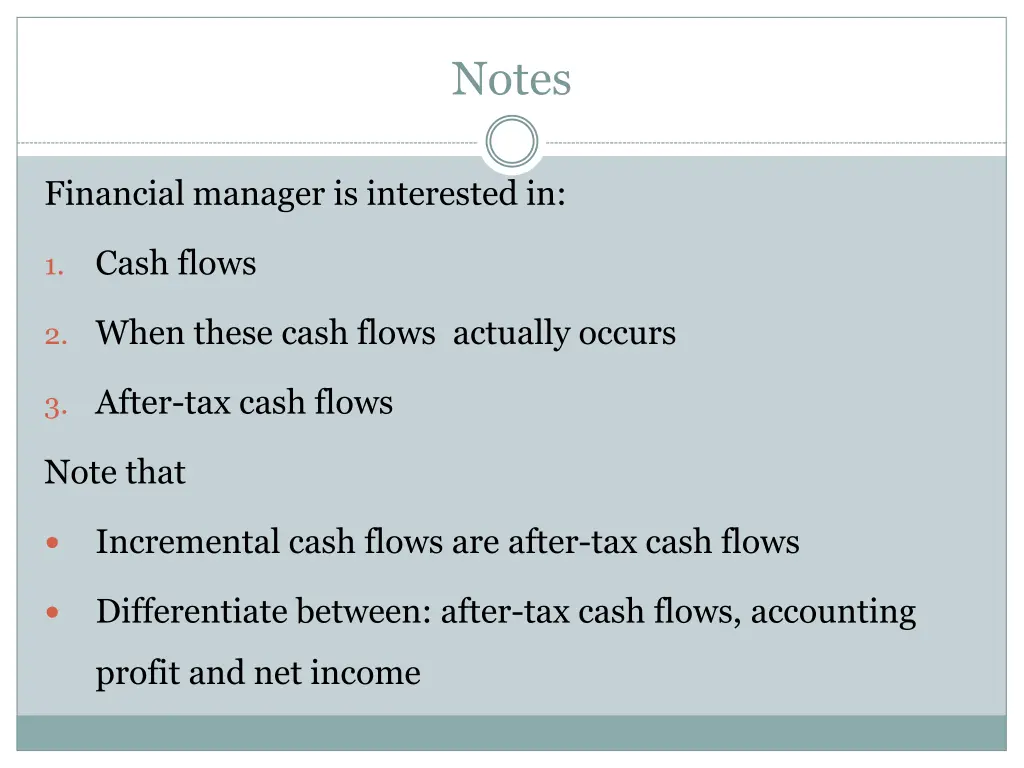 notes
