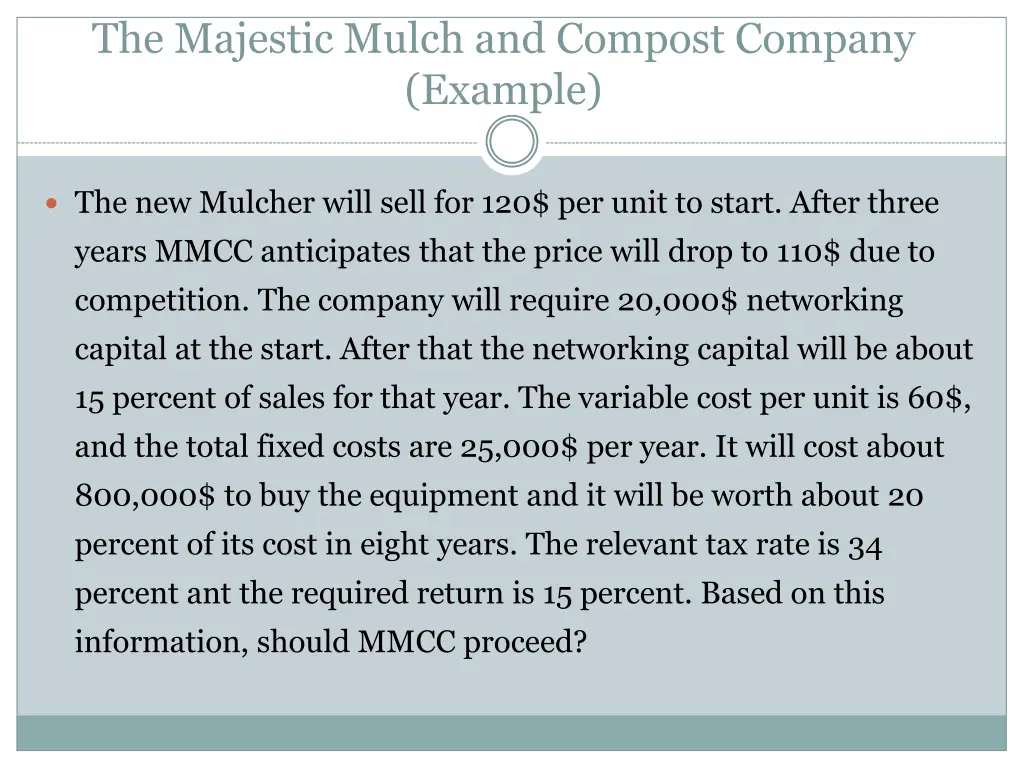 the majestic mulch and compost company example 1