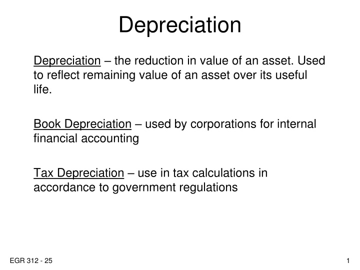 depreciation