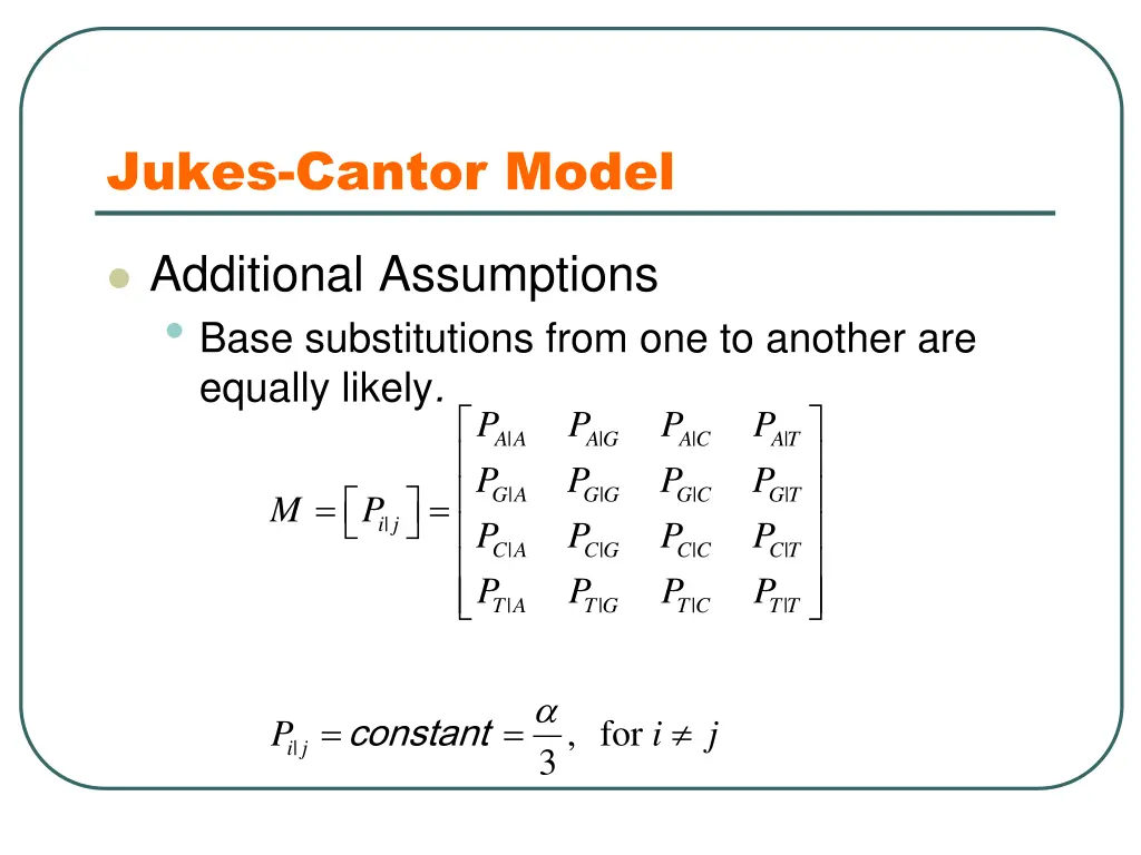 jukes cantor model 2