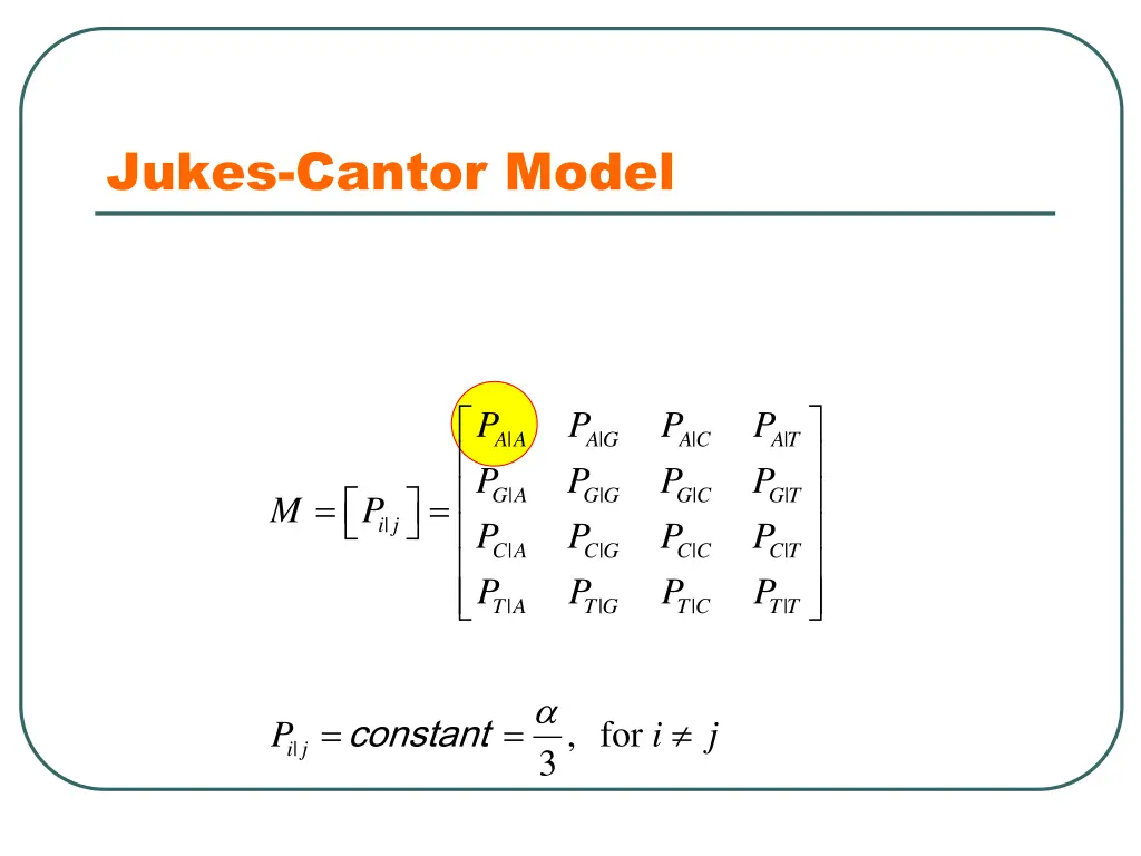 jukes cantor model 3