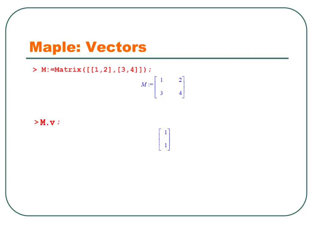 maple vectors 1