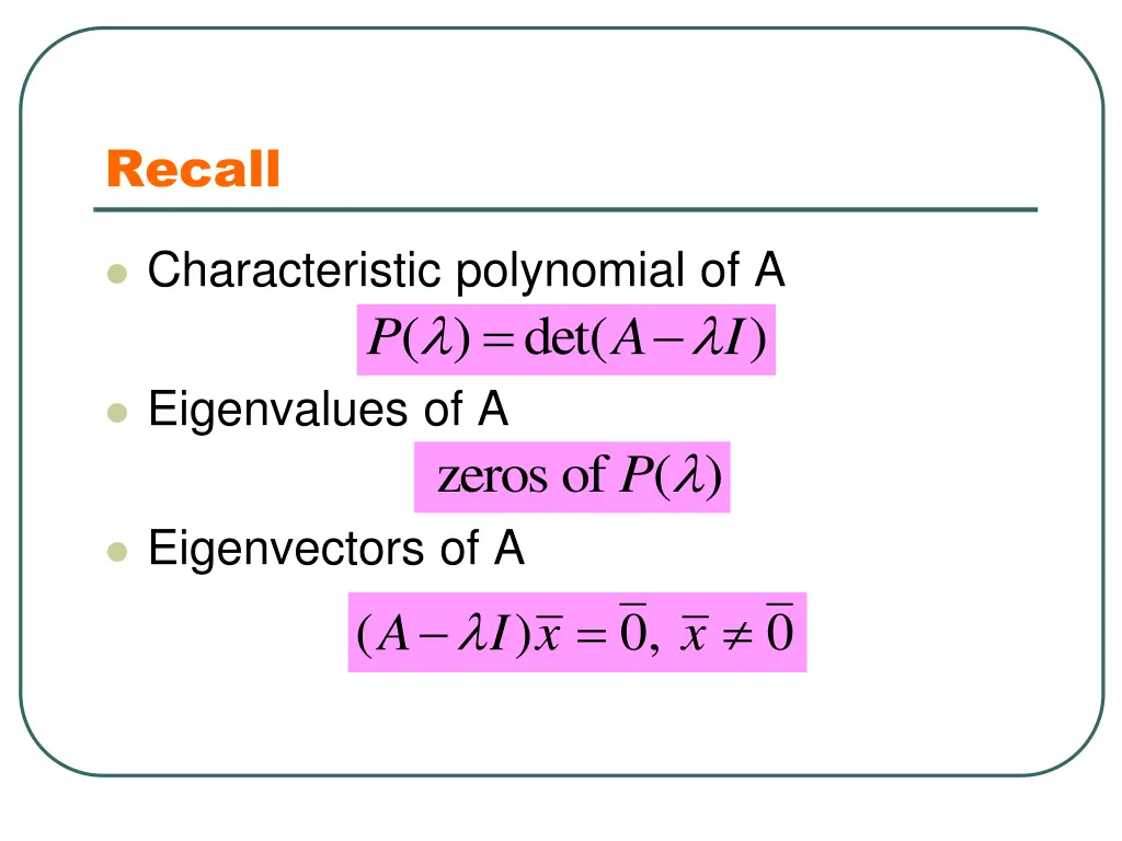 recall 1