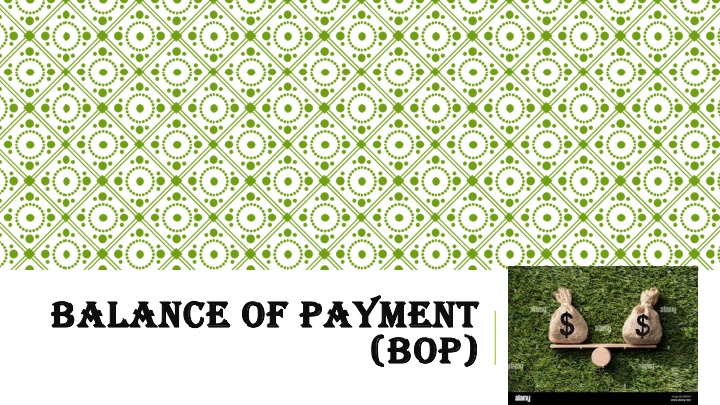 balance of payment balance of payment