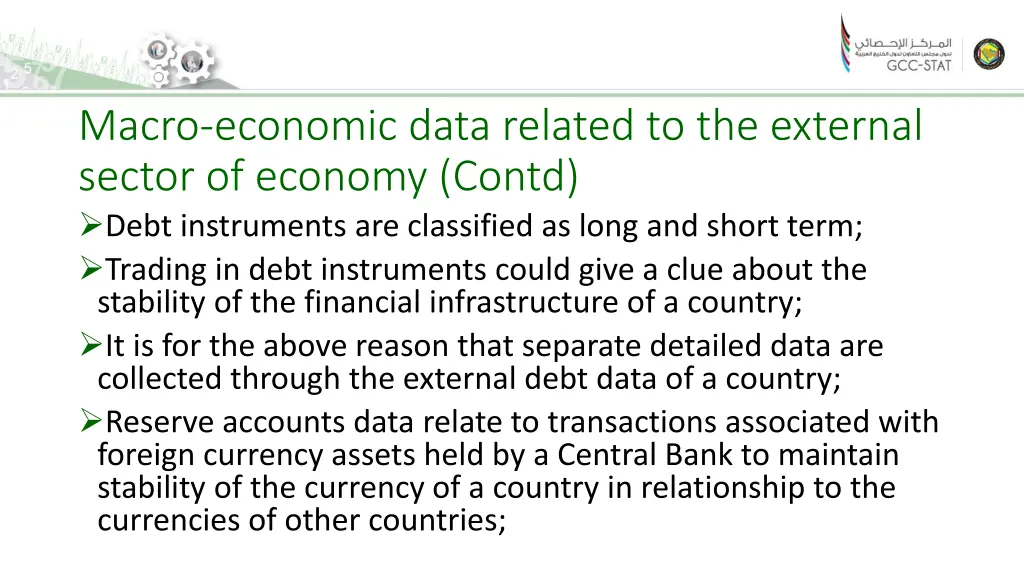 macro economic data related to the external 2