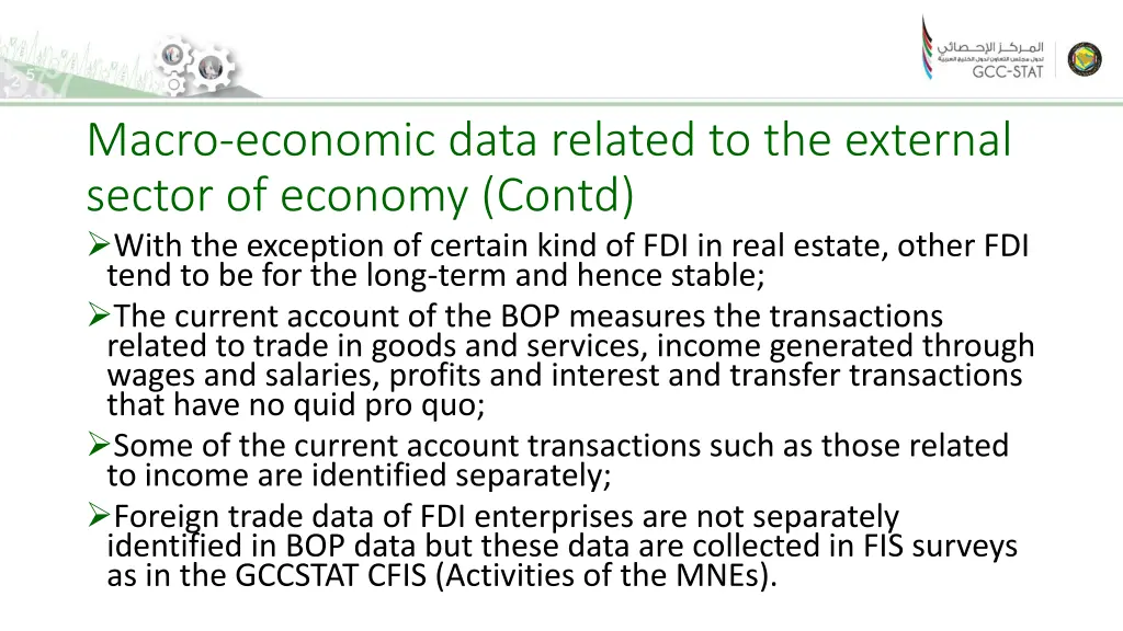 macro economic data related to the external 4