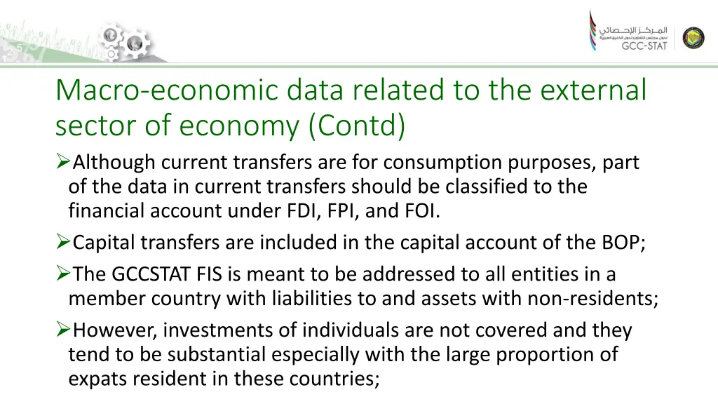 macro economic data related to the external 5