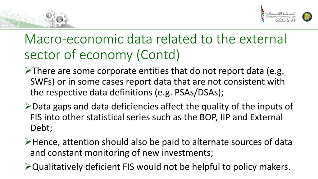 macro economic data related to the external 6