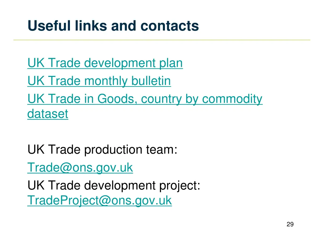 useful links and contacts